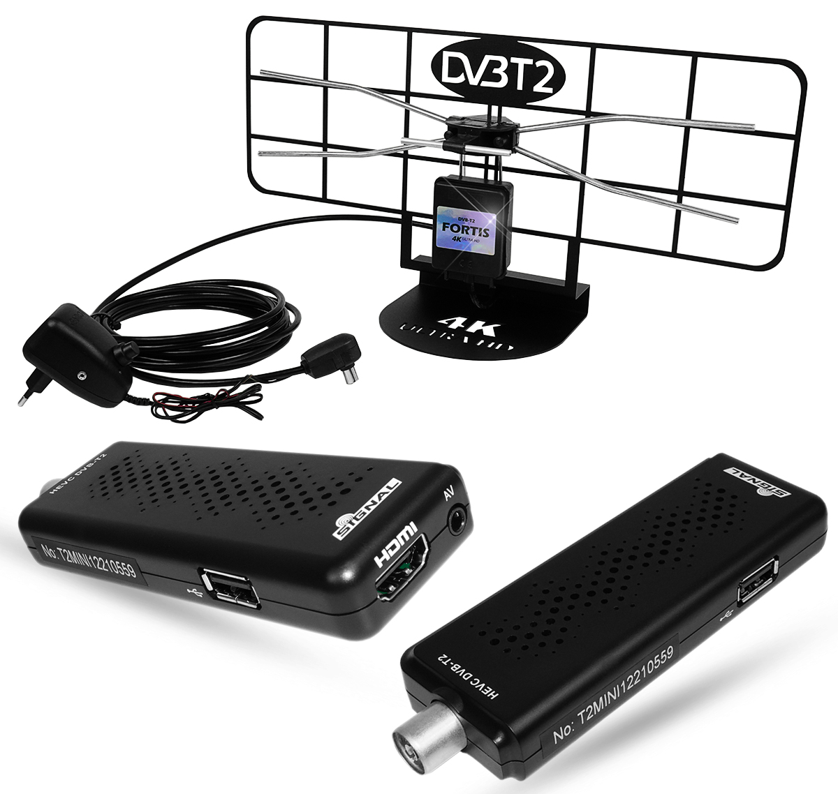 Tuner DVB-T2 HEVC dekoder TV T2-MINI USB 5V Signal - Sklep, Opinie, Cena w
