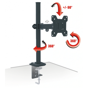 REGULOWANY UCHWYT monitora TV 13-27' biurko stół