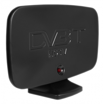 ANTENA DVB-T2 4K H.265 HD DELTA LED +46 dBi! CZARNA