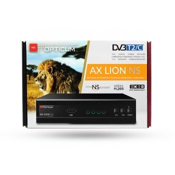 Tuner DVB-T2 DVB-C Opticum LION NS H.265 HEVC