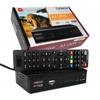 Tuner DVB-T2 DVB-C Opticum LION NS H.265 HEVC