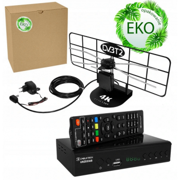 NAJMOCNIEJSZA ANTENA DVB-T2 4K MUX8 LTE + TUNER