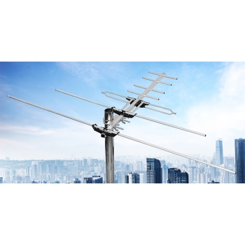 ANTENA DVB-T DVB-T2 4K H.265 FULL HD ISKRA VHF UHF MUX8 HIT