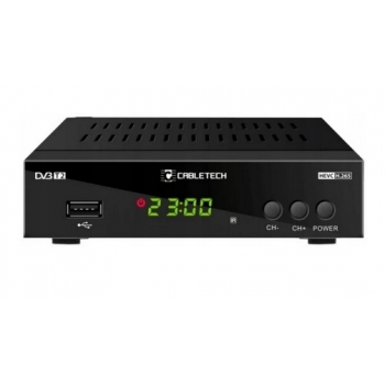 Tuner DVB-T2 dekoder Cabletech URZ0338 H.265 HEVC HDMI USB