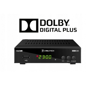 Tuner DVB-T2 dekoder Cabletech URZ0338 H.265 HEVC HDMI USB