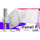 NAJMOCNIEJSZA ANTENA PANEL K DVB-T2 4K H.265 ++45db FULL HD